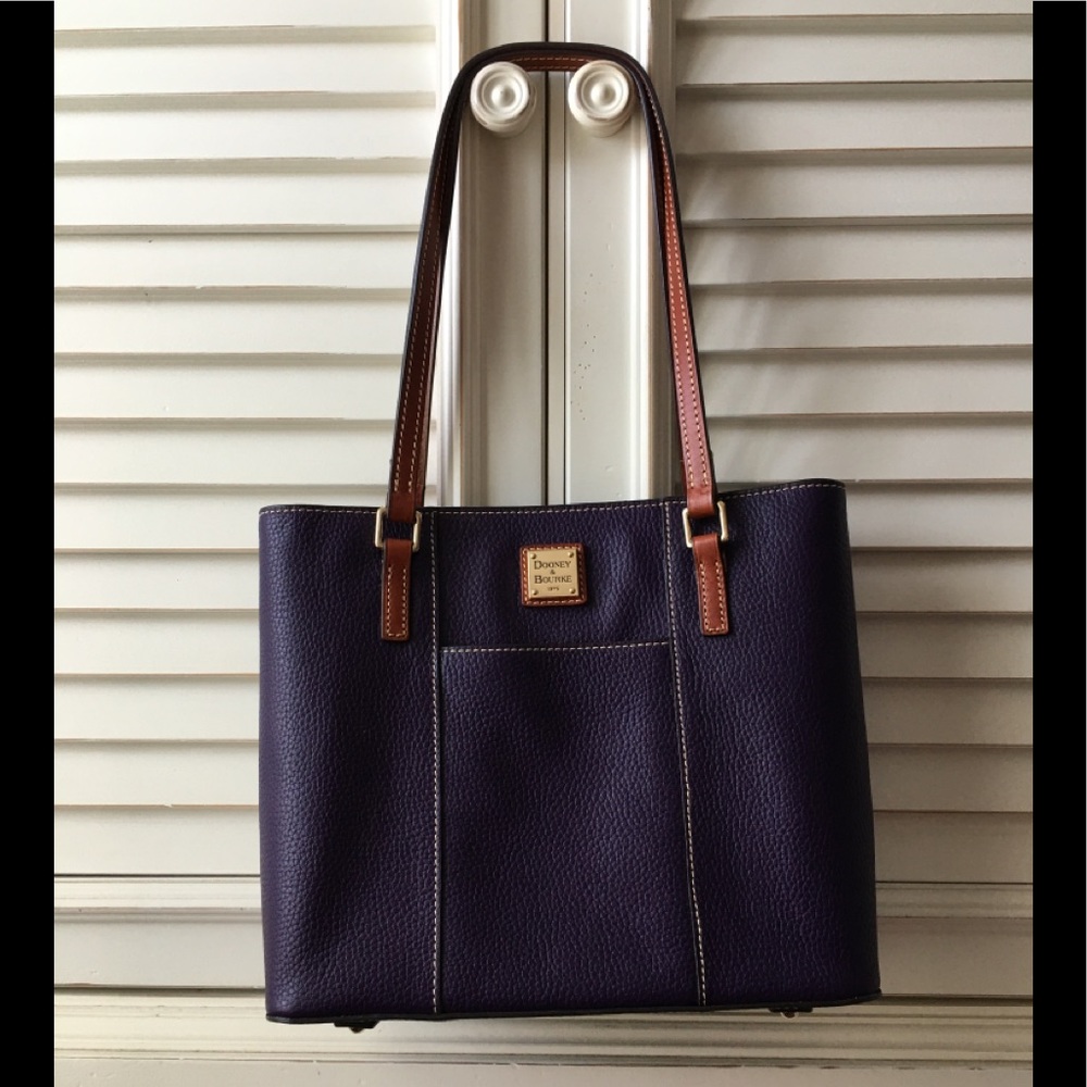 Dooney & Bourke Purple Plum Pebbled Tote